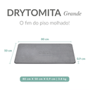 Ver imagem 4 de Tapete para Banheiro Antiderrapante Drytomita Momo Lifestyle (cinza Grafite, 80x50 Cm)