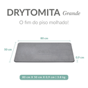 Ver imagem 4 de Tapete para Banheiro Antiderrapante Drytomita Momo Lifestyle (cinza Grafite, 80x50 Cm)
