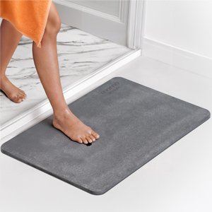 Tapete para Banheiro Antiderrapante Drytomita Momo Lifestyle (cinza Grafite, 80x50 Cm)