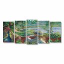 Ver imagem 1 de Quadro Near The Lake Pierre-auguste Arte Canvas 155x65cm