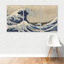 Ver imagem 2 de Quadro A Grande Onda de Kanagawa Arte Canvas 125x65cm