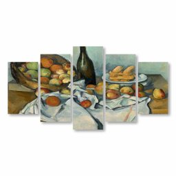 Quadro o Cesto de Maçãs Paul Cézanne Arte Canvas 155x80cm - 1