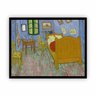 Quadro o Quarto Van Gogh Arte com Moldura Preta 30x40cm - 1