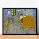 Ver imagem 2 de Quadro o Quarto Van Gogh Arte com Moldura Preta 30x40cm