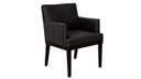 Ver imagem 2 de Kit 2 Poltronas Decorativa Vitória Couro Preto Pés Madeira Mz Decor