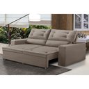 Ver imagem 1 de Sofá Retrátil e Reclinável 2 lugares com Molas 1,50m Lais Suede Cappuccino Adonai Estofados