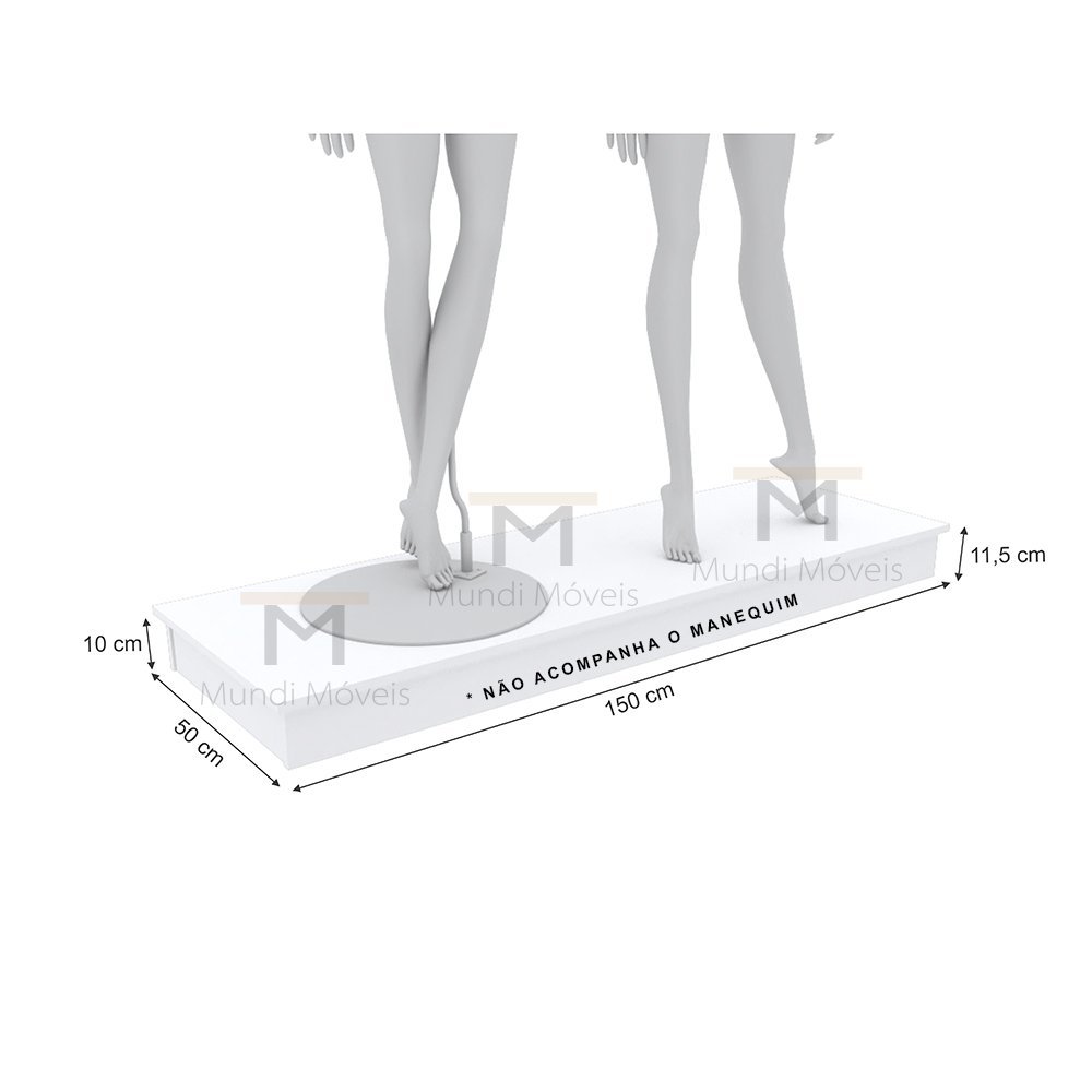 TABLADO PARA MANEQUIM M284.B (UMA UNIDADE) MUNDI MOVEIS - 2