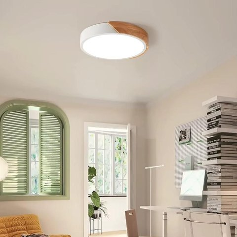 Luminária de Teto Plafon Led 45w Siena Sobrepor Redonda Moderna Econômica