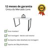 Mesa Home Office 100% Mdf 90x45 Cabe em Qualquer Lugar:branco C/ Pés Pretos - 3