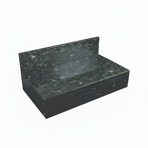Lavatório para Cuba de Sobrepor 60x45x15cm sem Cuba Granitos Preto