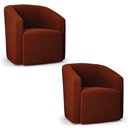 Ver imagem 1 de Poltrona Decorativa Orgânica Kit 2 Stella Max Bouclê D03 - D’Rossi