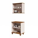 Ver imagem 6 de Cozinha Compacta 2 Peças Joy Off White/Nogueira