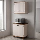 Ver imagem 1 de Cozinha Compacta 2 Peças Joy Off White/Nogueira