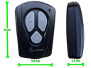 Ver imagem 5 de 02 Controles Garen Tx New 433,92mhz 3 Botões Portão Alarme