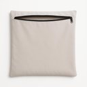 Ver imagem 2 de Kit 2 Capa de Almofada 42cm Decorativa Suede Sofá Poltrona Cor:bege