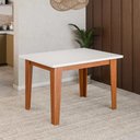 Ver imagem 1 de Mesa de Jantar 4 Lugares Multimóveis Cr50224 Cinamomo/off White