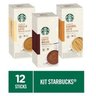 Combo Starbucks Solúvel Lattes Premium 3 Unidades - 1