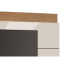 Ver imagem 2 de Painel para TV Classic 2.2 Off White com Freijó - Imcal Móveis