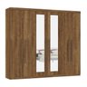 Guarda-roupa Supreme Max com Espelho Canela - Mirarack - 1