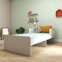 Ver mais imagens de Cama Infantil Solteiro 2 Gavetões Tulum Branco