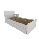 Ver imagem 2 de Cama Infantil Solteiro 2 Gavetões Tulum Branco