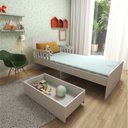Ver imagem 5 de Cama Infantil Solteiro 2 Gavetões Tulum Branco