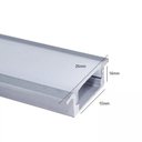 Ver imagem 2 de Perfil Alumínio Embutir Slim 2 Metros Para Fita Led