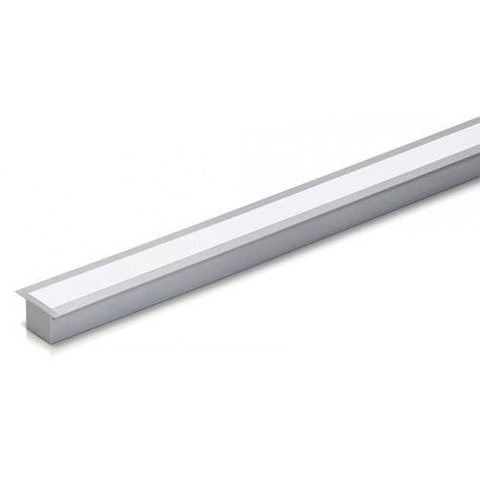 Perfil Alumínio Embutir Slim 2 Metros Para Fita Led