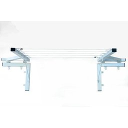 Varal Retrátil Muro/parede Mão Francesa 05 Cordas Branco - 2