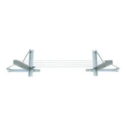 Varal Retrátil Muro/parede 05 Cordas Zincado Cantoneira - 2