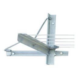 Varal Retrátil Muro/parede 05 Cordas Zincado Cantoneira - 1