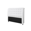 Ver imagem 1 de Cabeceira Casal 140cm Dama Plus PVC Branco - Simbal