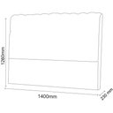 Ver imagem 2 de Cabeceira Casal 140cm Dama Plus PVC Branco - Simbal