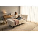Ver imagem 2 de Recamier Decorativo Divã Styllus Lado Esquerdo Bouclé Marfim