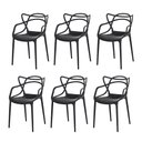 Ver imagem 1 de Kit 6 Cadeiras Allegra Sala de Jantar Preta
