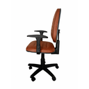 Ver imagem 3 de Cadeira Escritório Ergonômica NR17 Executiva Work Comfort Giratória Corino Costura com Rodízios