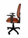 Ver imagem 3 de Cadeira Escritório Ergonômica NR17 Executiva Work Comfort Giratória Corino Costura com Rodízios