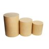 Trio Mesa Cilindro Decoração Festa Slim 80 Cm Mdf Cru - 2
