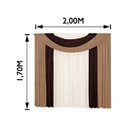 Ver imagem 3 de CORTINA SALA INDIANA 1,70Mx2,00M MALHA GEL MARROM E BEGE CASA DONA