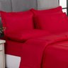 KIT EDREDOM CASAL QUEEN JOGO DE CAMA 06 PEÇAS ACONCHEGO DUPLA FACE CASA DONA VERMELHO - 2
