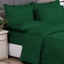 Ver imagem 2 de KIT EDREDOM CASAL QUEEN JOGO DE CAMA 06 PEÇAS ACONCHEGO DUPLA FACE CASA DONA VERDE