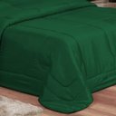 Ver imagem 3 de KIT EDREDOM CASAL QUEEN JOGO DE CAMA 06 PEÇAS ACONCHEGO DUPLA FACE CASA DONA VERDE