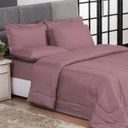 Ver imagem 2 de KIT EDREDOM CASAL QUEEN JOGO DE CAMA 06 PEÇAS ACONCHEGO DUPLA FACE CASA DONA ROSÉ