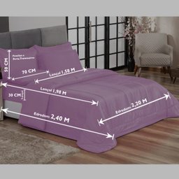 KIT EDREDOM CASAL QUEEN JOGO DE CAMA 06 PEÇAS ACONCHEGO DUPLA FACE CASA DONA ROSA - 6