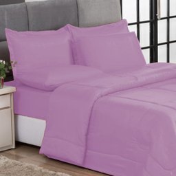 KIT EDREDOM CASAL QUEEN JOGO DE CAMA 06 PEÇAS ACONCHEGO DUPLA FACE CASA DONA ROSA - 2