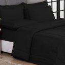 Ver imagem 2 de KIT EDREDOM CASAL QUEEN JOGO DE CAMA 06 PEÇAS ACONCHEGO DUPLA FACE CASA DONA PRETO