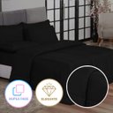 Ver imagem 4 de KIT EDREDOM CASAL QUEEN JOGO DE CAMA 06 PEÇAS ACONCHEGO DUPLA FACE CASA DONA PRETO