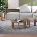 Ver imagem 1 de Kit 02 Mesas de Centro e 01 Mesa Lateral Pés Madeira Bulat A03 Hanover Roble - Lyam Decor