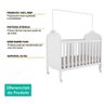 Berço Elô Americano com Kit Capitonê - Móveis Peroba - Branco - 5