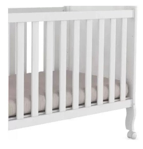 Berço Elô Americano com Kit Capitonê - Móveis Peroba - Branco - 3